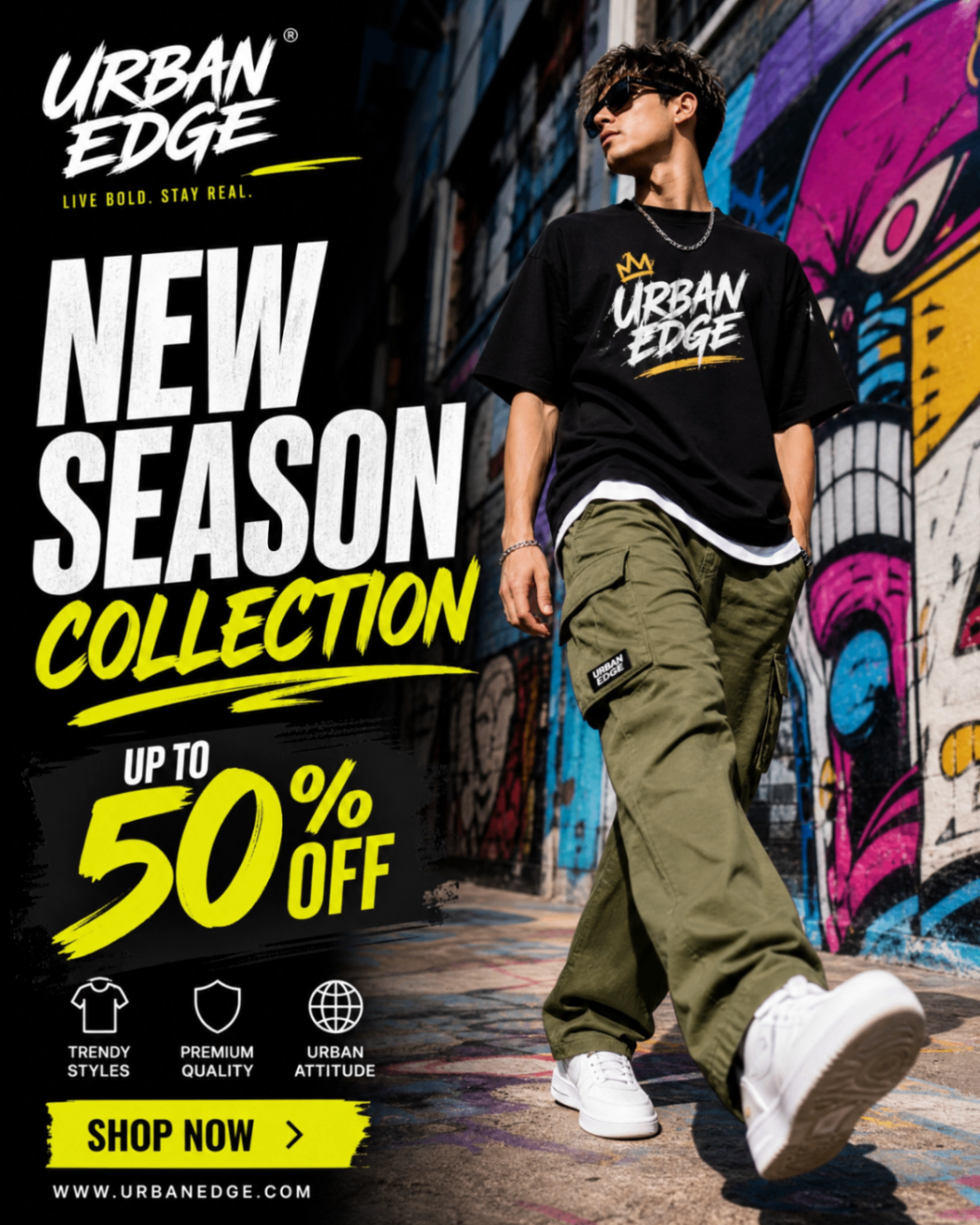 Streetwear fashion campaign