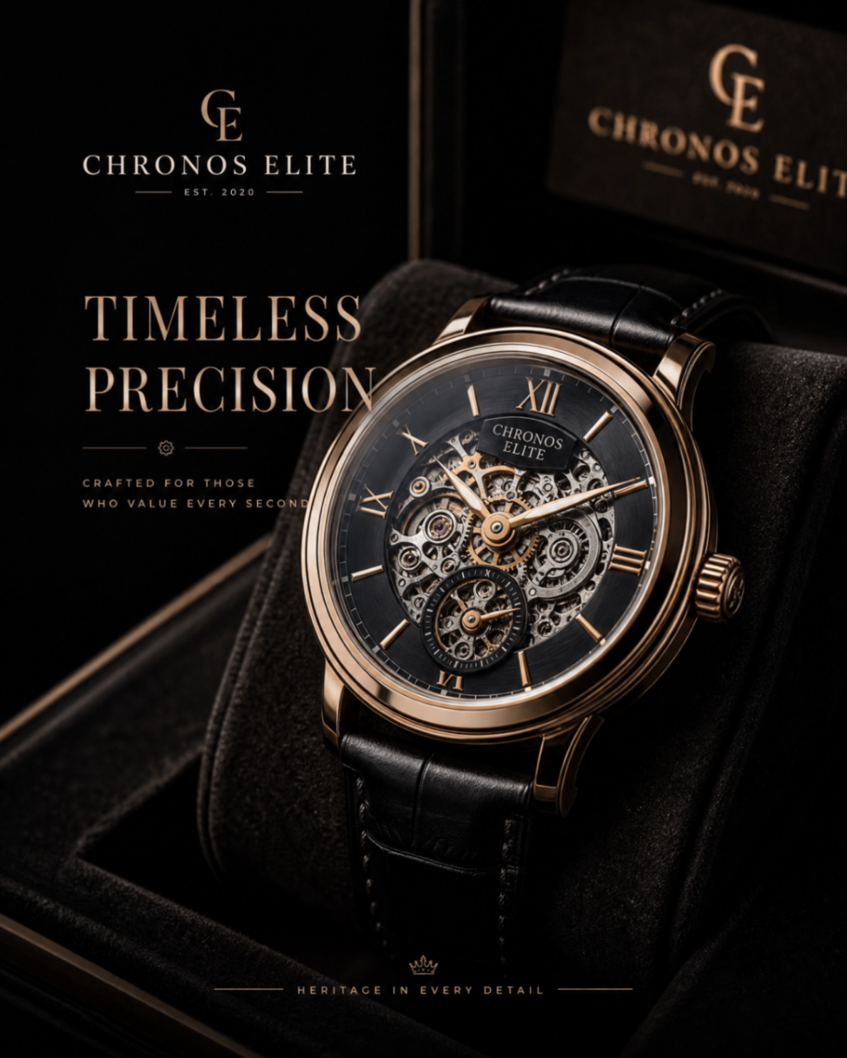 Timeless Precision — Luxury watch ad